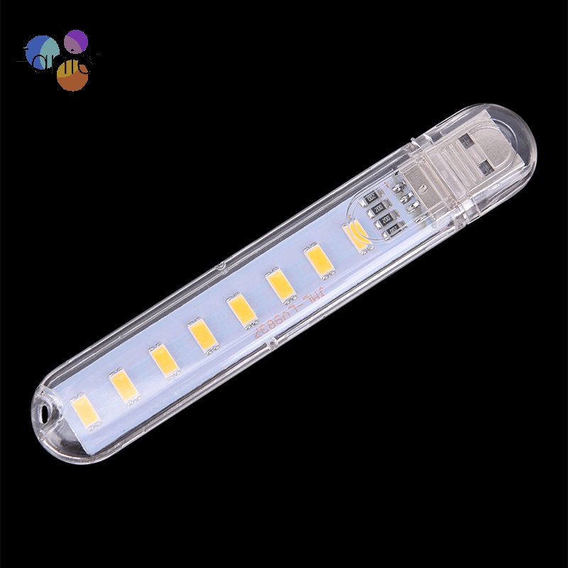 Đèn led usb mini Di Động 5v 8 Bóng led Cho Máy Tính Di Động