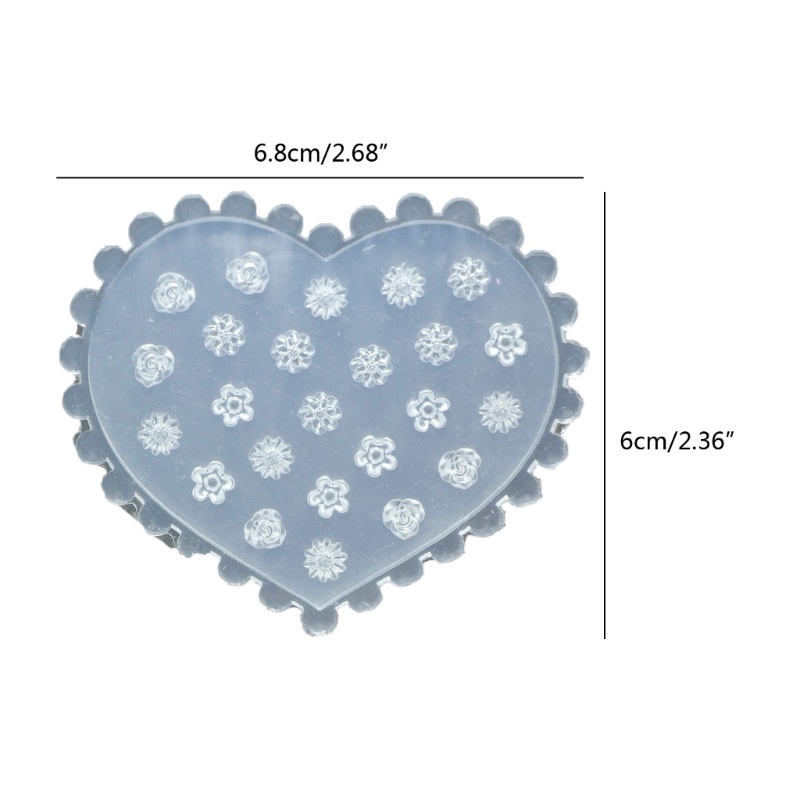 Miss Khuôn Silicon Mềm Chạm Khắc Họa Tiết Trang Trí Móng Tay diy