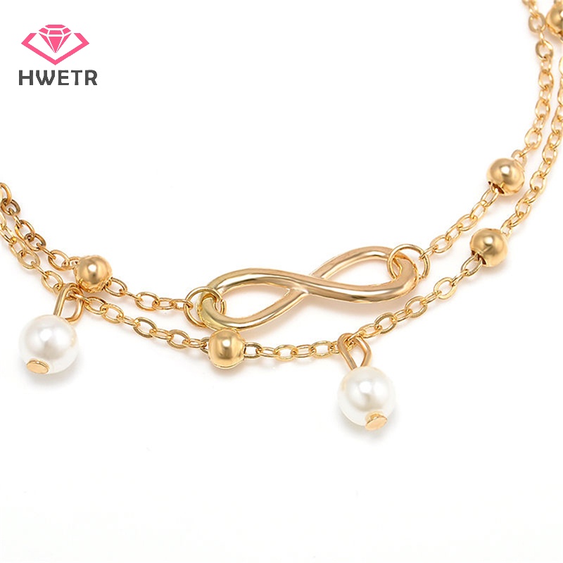 Lắc chân Hai Dây Xích Quyến Rũ Dành Cho Nữ Đi Biển Mới