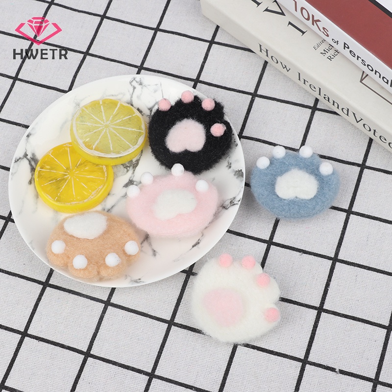 Set 2 Ghim Cài Áo Hình Chân Mèo Dễ Thương Mới