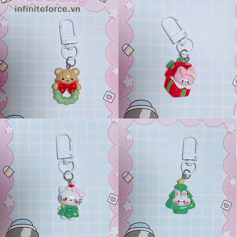 SANRIO  Móc Khóa Hình Gấu cinnamoroll melody Hoạt Hình Quà Tặng Giáng Sinh