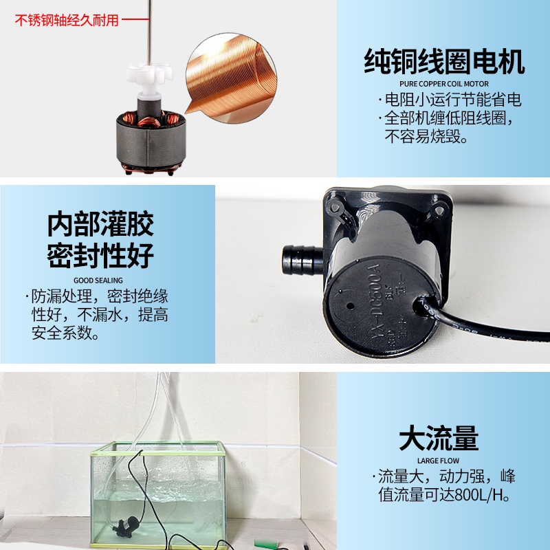 4c Máy Bơm mini Không Chổi Than 12v