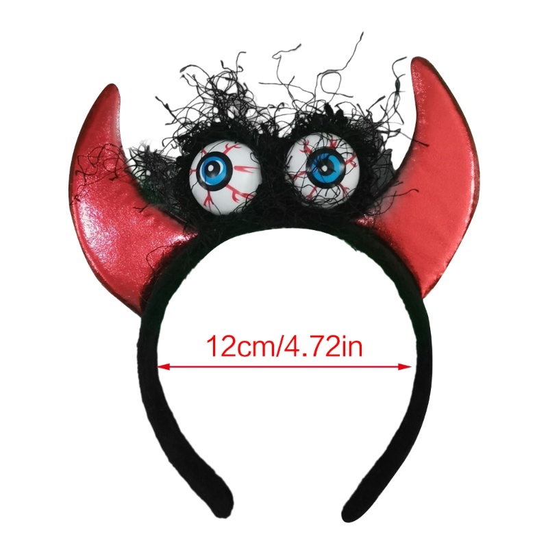 Băng Đô Cài Tóc Hình Bóng Mắt To Tròn Màu Tối Hóa Trang halloween