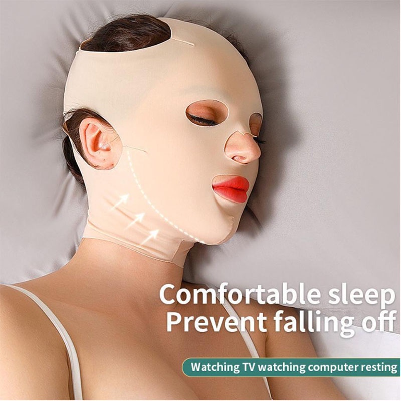 Mặt Nạ Nâng Cơ Mặt / Tạo Cằm Chữ v / Làm Thon Gọn Toàn Diện Thoáng Khí