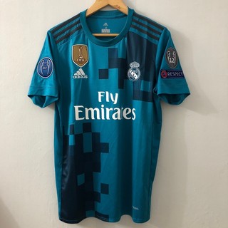 Áo thun đá banh real madrid cr7 số 17 18