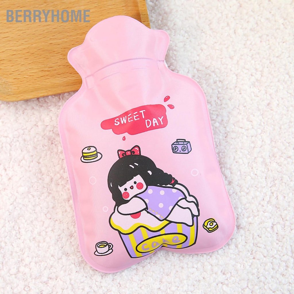 Chai Nước Nóng Hoạt Hình Dễ Thương Dày Đa Năng PVC Túi Cho Mùa Đông Giảm Đau  BerryHome~