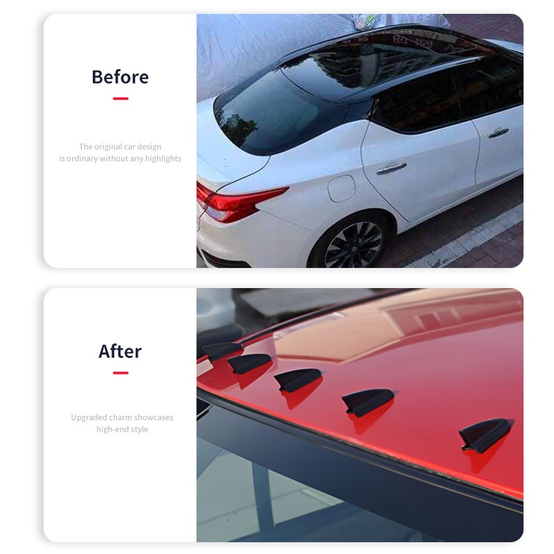 Cánh Gió Tự Dính Trang Trí Xe Hơi Hình Vây Cá Mập Tiện Dụng