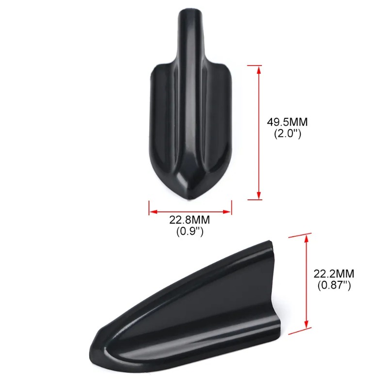 Cánh Gió Tự Dính Trang Trí Xe Hơi Hình Vây Cá Mập Tiện Dụng