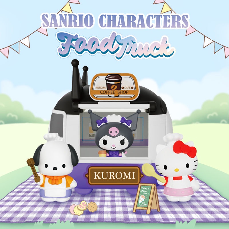 Sanrio Hộp Bí Ẩn Thức Ăn Nhanh Phiên Bản Xe Tải kuromi melody Tai To pacha kt