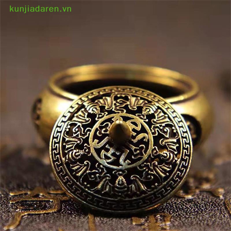 Ada Đế Đốt Trầm Hương Bằng Đồng Thau Hình Cung Hoàng Đạo Độc Đáo