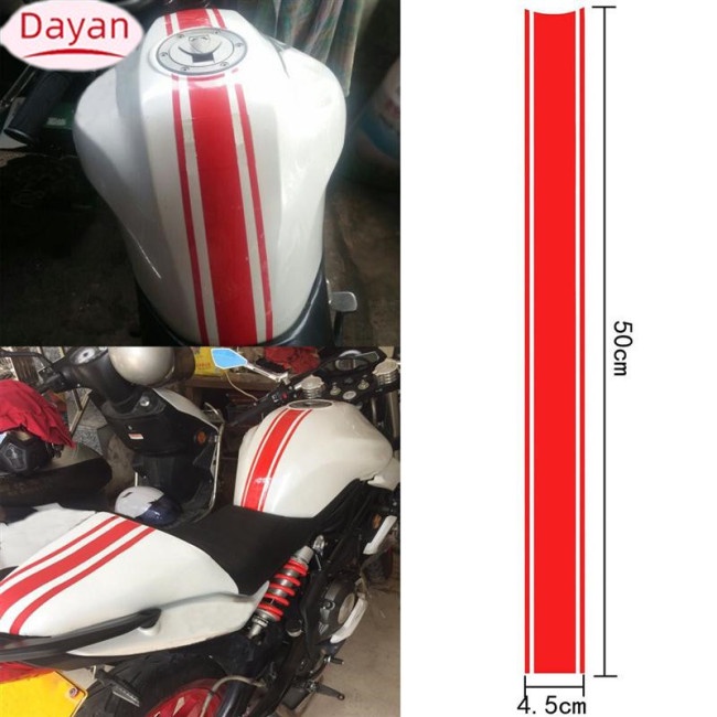 Decal DáN Trang Trí ChốNg NướC Cho Xe Hơi / Xe MáY 50x4.5cm