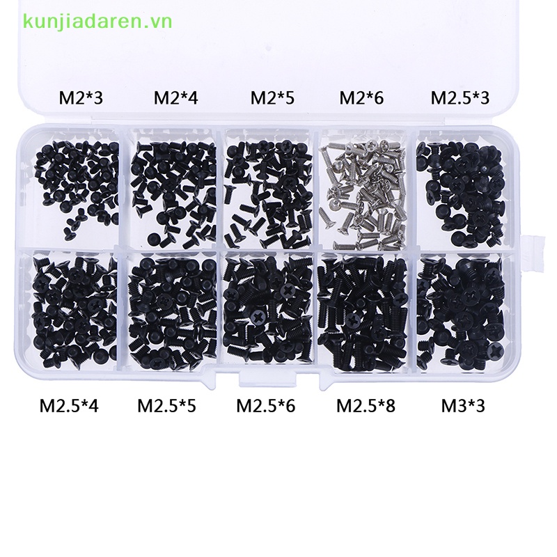 Bộ 500 Ốc Vít m2 m2.3 m3 nv Chuyên Dụng Cho Máy Tính laptop
