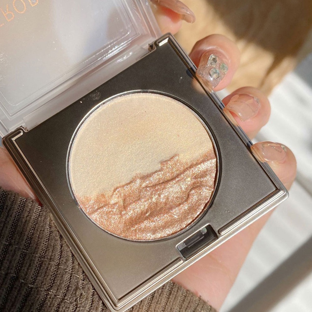 HERORANGE Twocolor Waterlight Sense Highgloss Ba chiều làm sáng lâu dài Pearlescent Ginger Burst Flash Repair Palette, Mỹ phẩm bán chạy cho bé gái