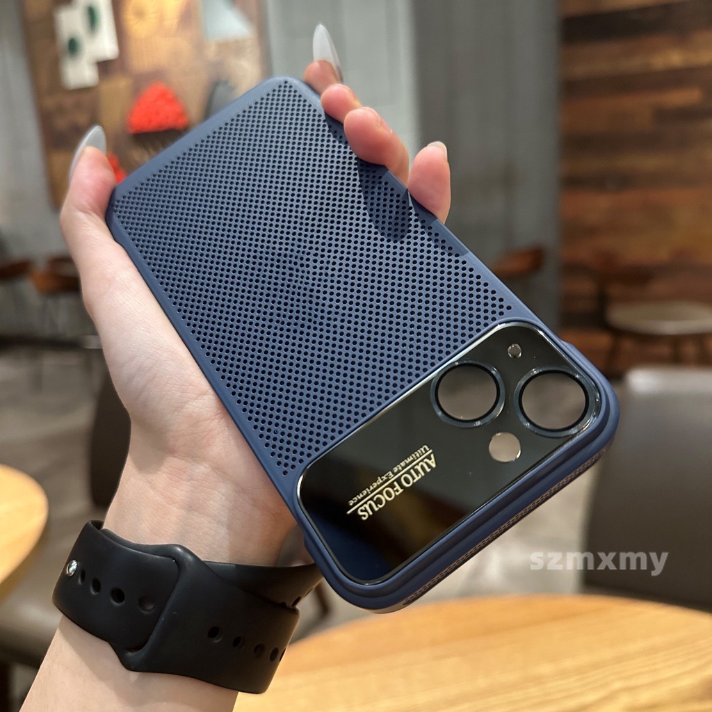 Ốp Điện Thoại Chống Sốc Kiểu Lưới Tản Nhiệt Cho iphone 15 12 13 14 pro max