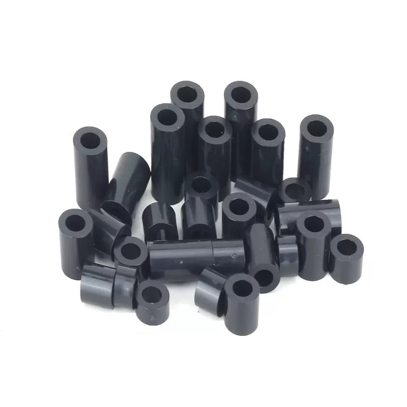 Urlwall Bộ Ốc Vít Rỗng Tròn Rỗng Bằng Nhựa abs Đen Không Phai Màu m3 m4 Cho Bảng Mạch pcb