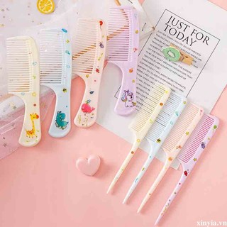 🌺🌺bộ lược chải tóc 2 răng nhọn hình động vật hoạt hình cho bé