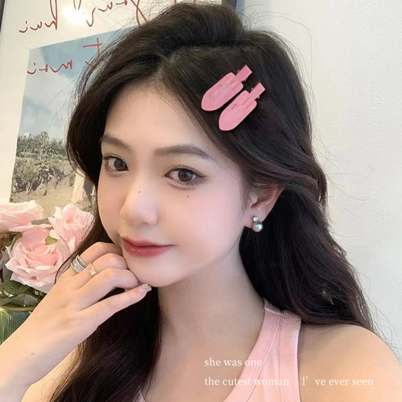 Set 7 Kẹp Tóc Ngôi Sao Bằng Kim Loại Màu Hồng Ngọt Ngào Cho Bé Gái