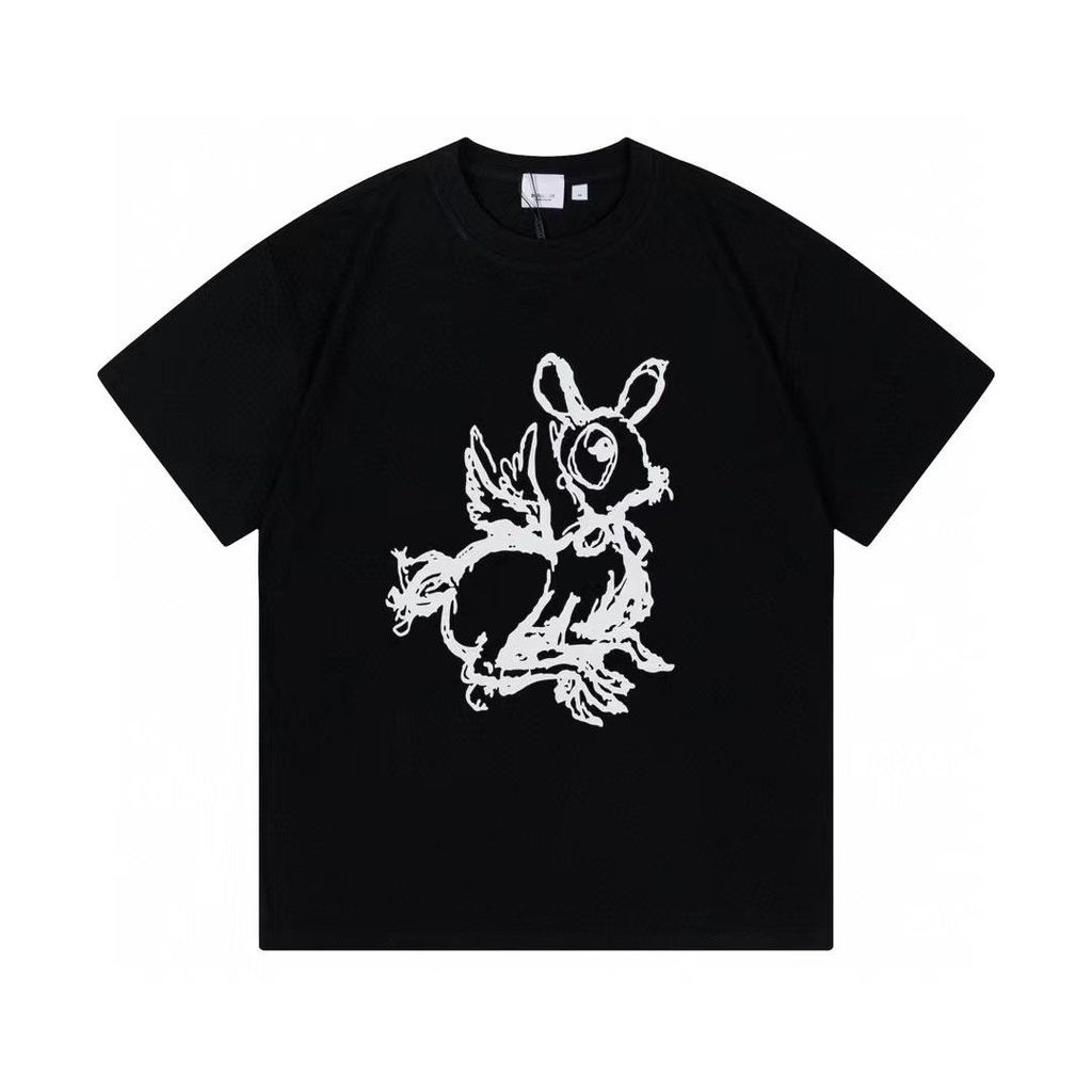 SP7T BURBERRY mens trendy T-shirt all-match New loose letter niche ...