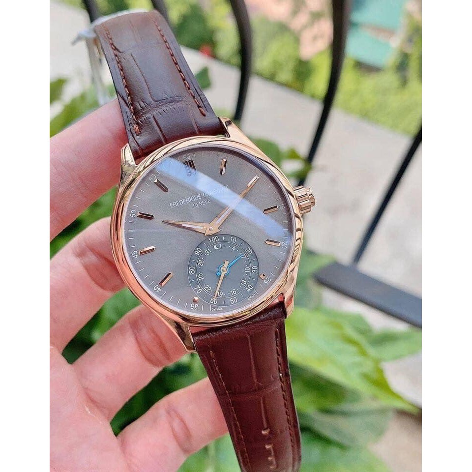 Đồng hồ Nam Frederique Constant FC-285LGS5B4 Horological Smartwatch, mặt xám, kinh shapphire - Máy pin mipecclock