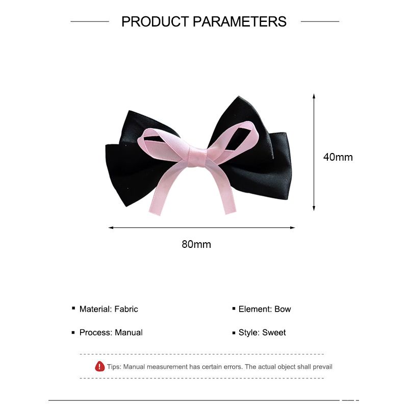 Kẹp Tóc Hình Nơ Dễ Thương Phong Cách Hàn Quốc Cho Nữ