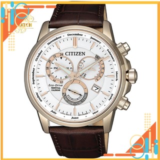 Đồng hồ Nam Citizen Eco Drive Chronograph, kính shapphire, dây da BL8153-11A mipecclock