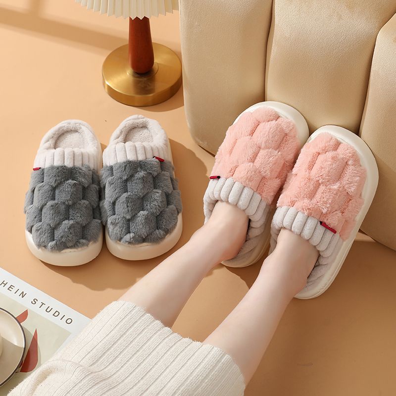 Dép Bông cotton Đi Trong Nhà Chống Trượt Thời Trang Thu Đông 2023 Cho Cặp Đôi
