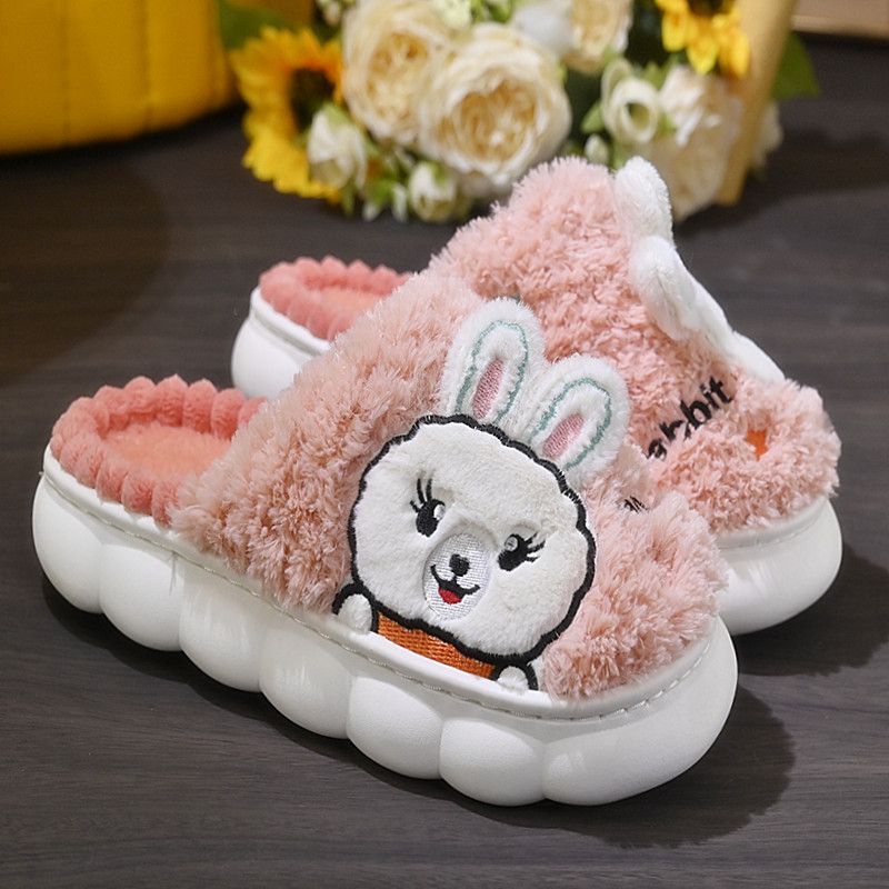 Dép Bông Đi Trong Nhà Bằng Vải cotton Đế Dày Chống Trượt Thời Trang Thu Đông 2023