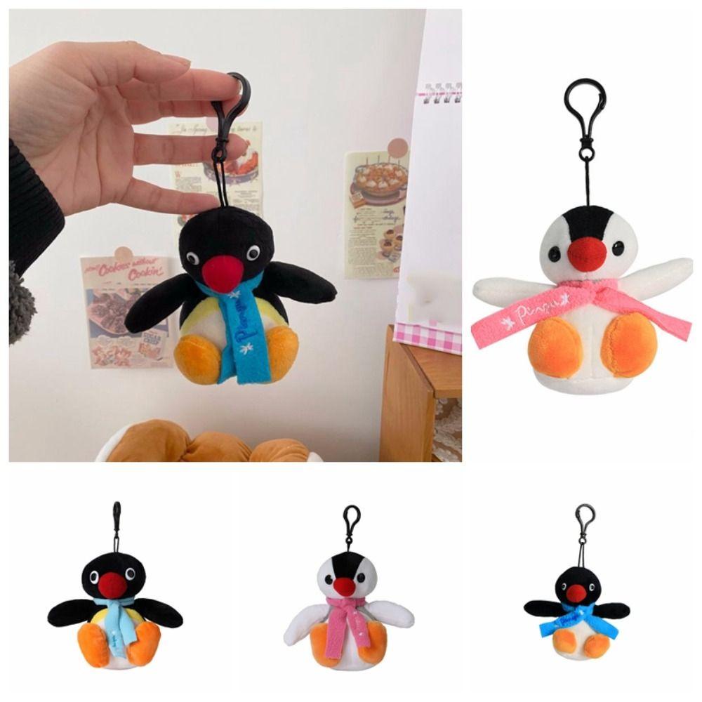 Shanhai pingu Móc Khóa Hình Chim Cánh Cụt Nhồi Bông Mềm Mại Hóa Trang anime Cho Gia Đình