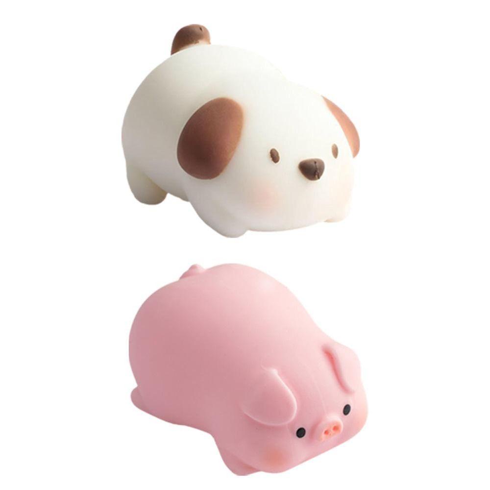 Đồ Chơi Bóp Hình Heo / Chó / Heo Bằng Chất Liệu Đàn Hồi Bền Linh Hoạt Cho Trẻ Em