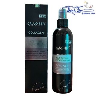 Xịt dưỡng tóc siêu mềm mượt, phục hồi tóc COLLAGEN Hair Repair Essence Lotion Caluo.Ber 300ml 