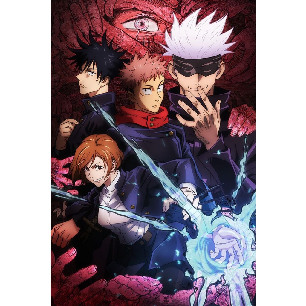 Tranh Dán Tường Anime Jujutsu Kaisen - Poster nhân vật hoạt hình Chú Thuật Hồi Chiến Mới Nhất, Có Sẵn Keo Dán