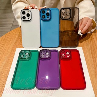 Ốp lưng OPPO A58 A57 A55 A54 A53 A38 A18 A96 A92 A78 A77S A76 A52 4G 5G 2020 2021 2022 2023 Transparent Solid Color With Lens Protector Soft Case