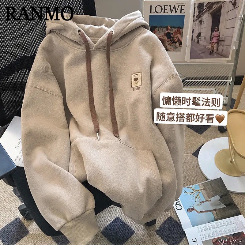 RANMO Áo Khoác hoodie áo khoácnữ Chất lượng thời trang thoải mái A28J1CS 35Z230829