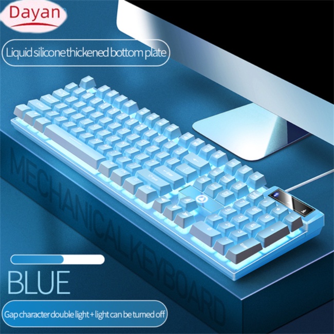 Bàn phím cơ gaming DAYAN K500 104 phím có đèn nền nhiều màu cho máy tính để bàn