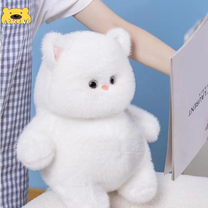 Mèo Nhồi Bông 35cm Mềm Mại Đáng Yêu