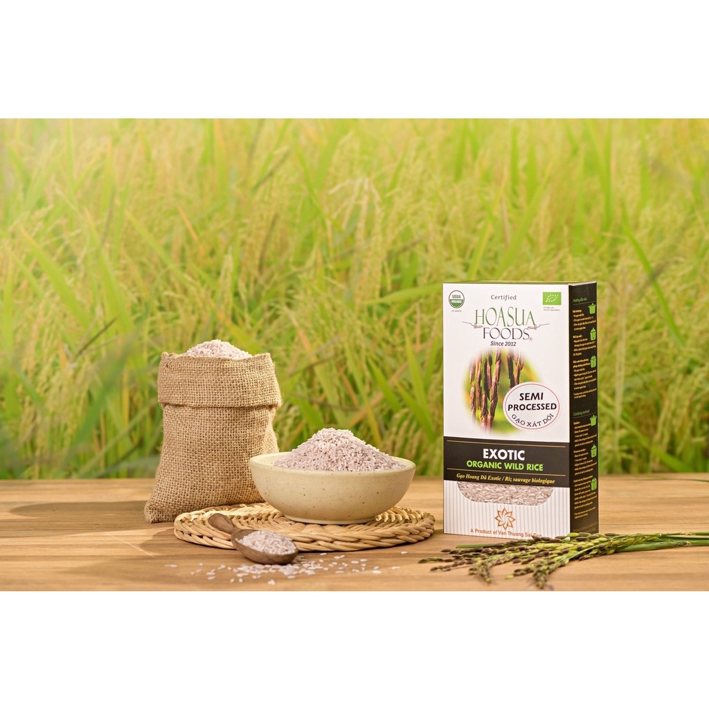 Gạo tấm lứt đen hoang dã hữu cơ Exotic Hoa Sữa 1kg