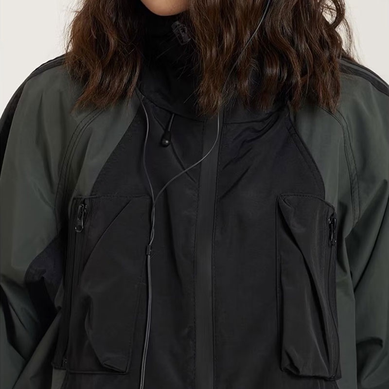 Esea Áo Khoác Tay Dài Chống Gió Chống Nước Thời Trang Xuân Thu Phong Cách Mỹ Cho Nam Và Nữ