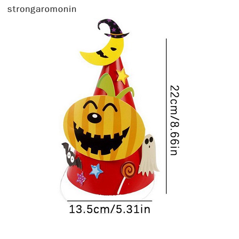 Mũ Giấy Màu Đen Hóa Trang Phù Thủy / Dơi / Bí Ngô / Mèo Ma Cà Rồng Cho Lễ halloween