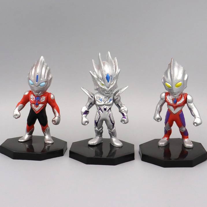 Set 6 Đồ trang trí Mô Phỏng Nhân Vật Siêu Nhân Trong ultraman Mới