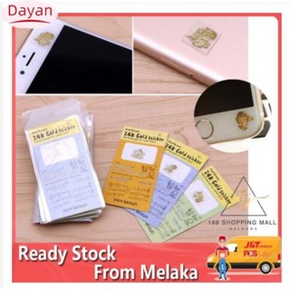 Nhãn dán trang trí Nhãn dán máy tính chống bức xạ điện thoại di động mạ vàng 24k