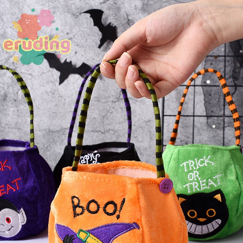 Túi Đựng Kẹo Hình Quả Bí Ngô / Mèo Đen Phong Cách halloween 2022