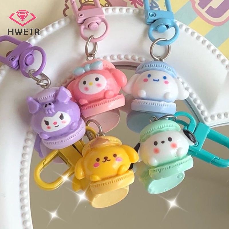 SANRIO Hwtr Móc Chìa Khóa Họa Tiết Hoạt Hình Cún Kumamon melody Đáng Yêu Mới
