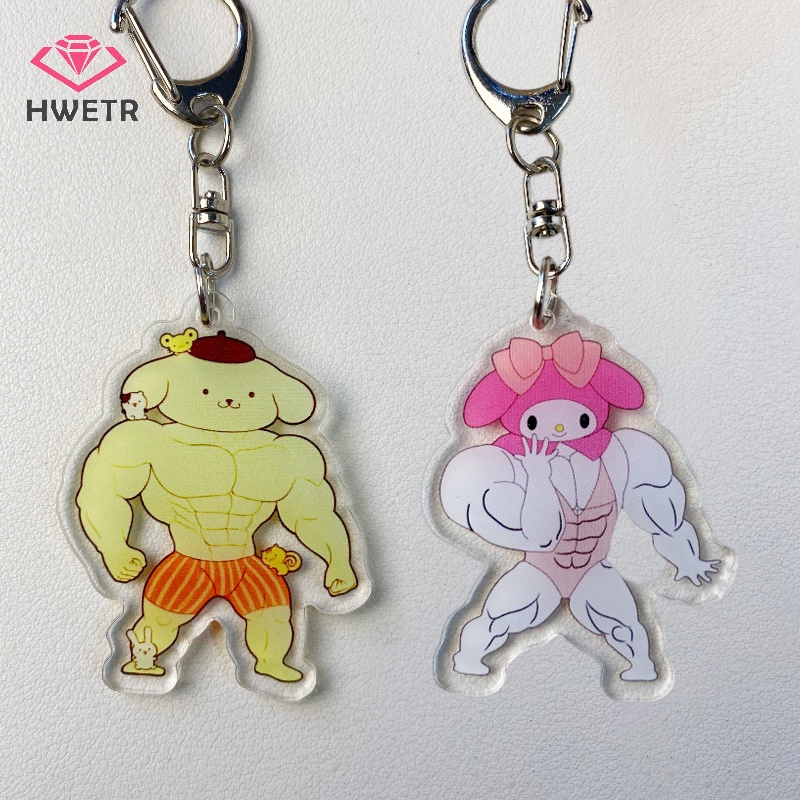 SANRIO Hwtr Móc Chìa Khóa Hình hello kitty Đáng Yêu Cho Cặp Đôi Mới