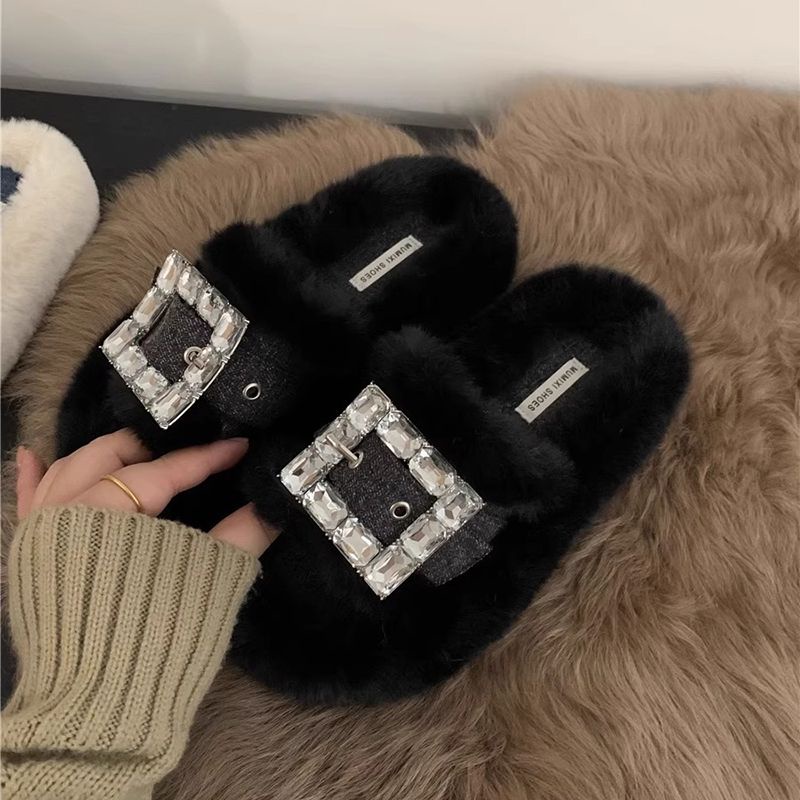 HHH Thiết kế Dép lông thời trang giữ ấm di ra ngoai sanh dieu cao cap B90H239006M 36Z230904