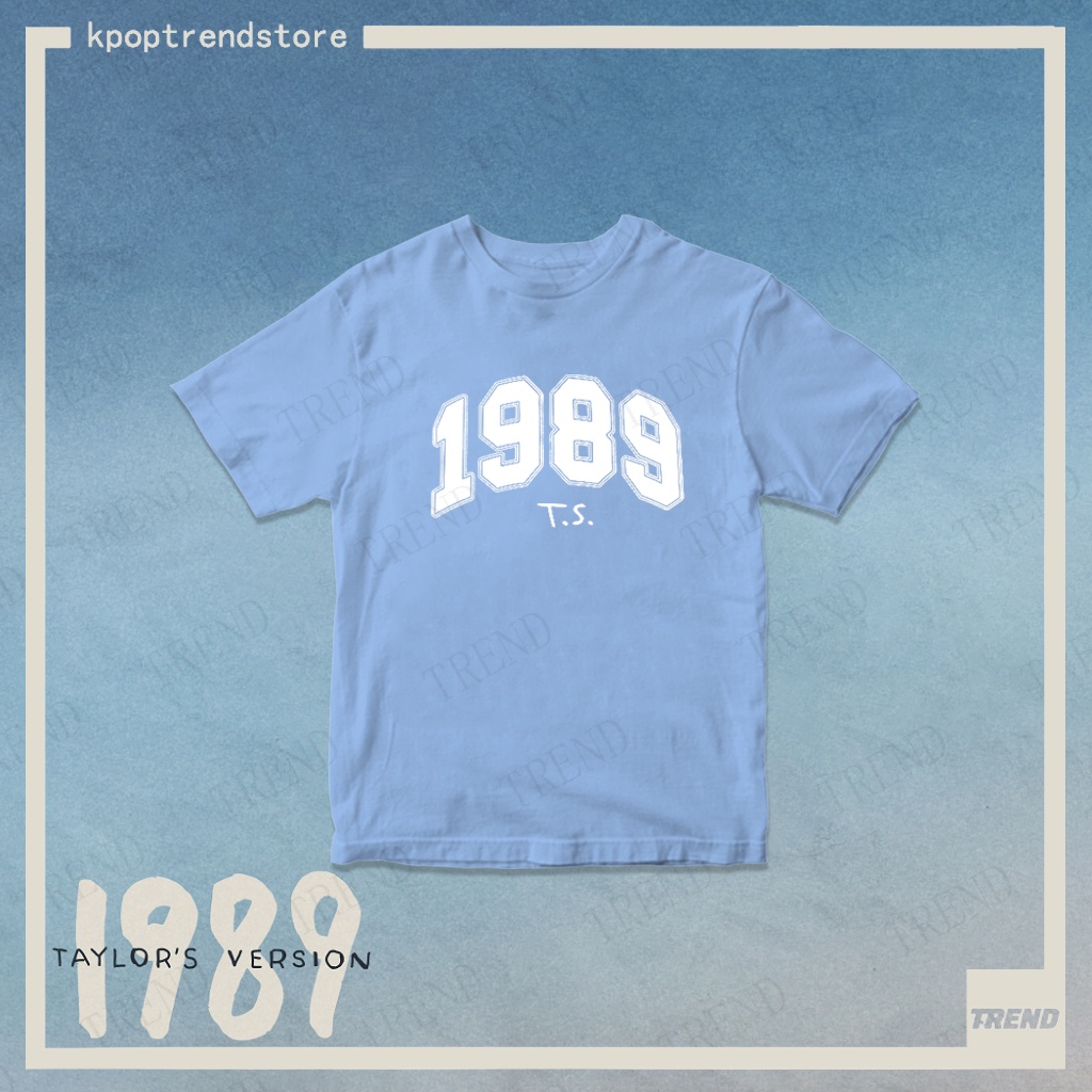 Taylor swift Áo Thun Tay Ngắn Dáng Rộng Chất Liệu cotton Thời Trang Mùa Hè Phong Cách harajuku Cho Nam Và Nữ 1989
