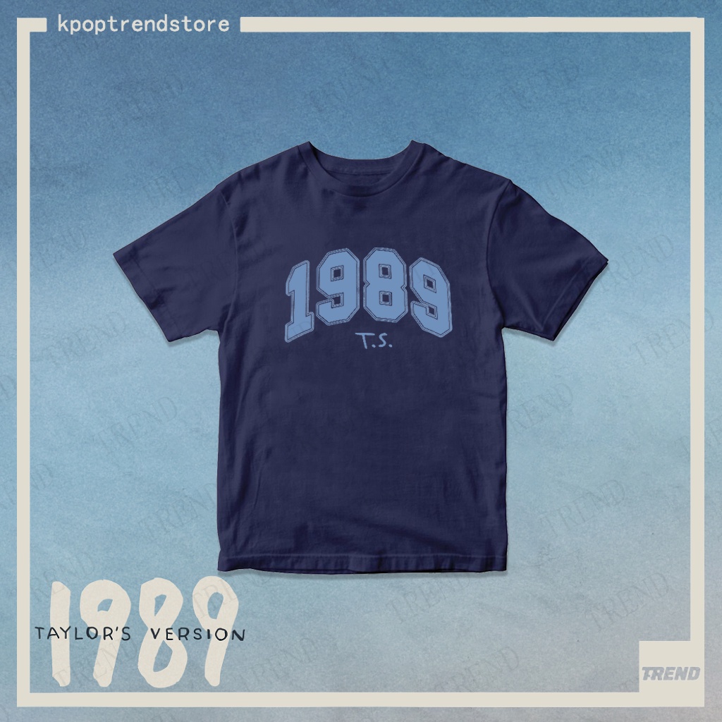 Taylor swift Áo Thun Tay Ngắn Dáng Rộng Chất Liệu cotton Thời Trang Mùa Hè Phong Cách harajuku Cho Nam Và Nữ 1989