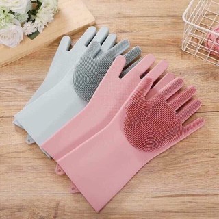 Găng tay kiêm miếng rửa bát, rửa chén silicon