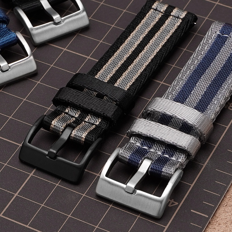 Dây Đeo nylon Dày Dặn Tháo Lắp Nhanh Cho Đồng Hồ Thông Minh rolex 18mm 20mm 22mm