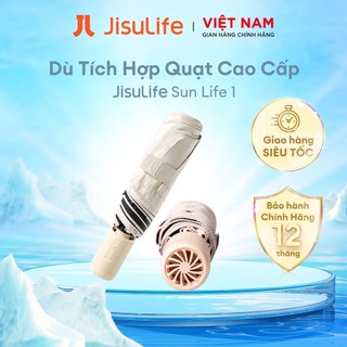Dù Cao Cấp JISULIFE Sun Life1 Tích Hợp Quạt 2500mAh - Chống Tia Cực Tím | Chính Hãng - Bảo Hành 12 Tháng
