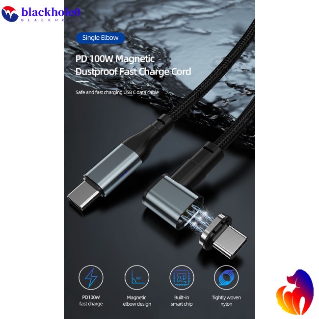 Cáp Sạc Nhanh 5a 100w Từ Tính usb c Sang usb type c pd 10gbps Chất Lượng Cao